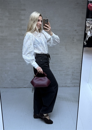 Gilda embroidery bluse Hvid Neo Noir 